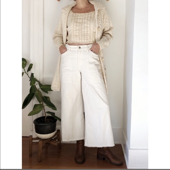 Citizens Of Humanity Pants - Citizens of Humanity wide leg high waist crop